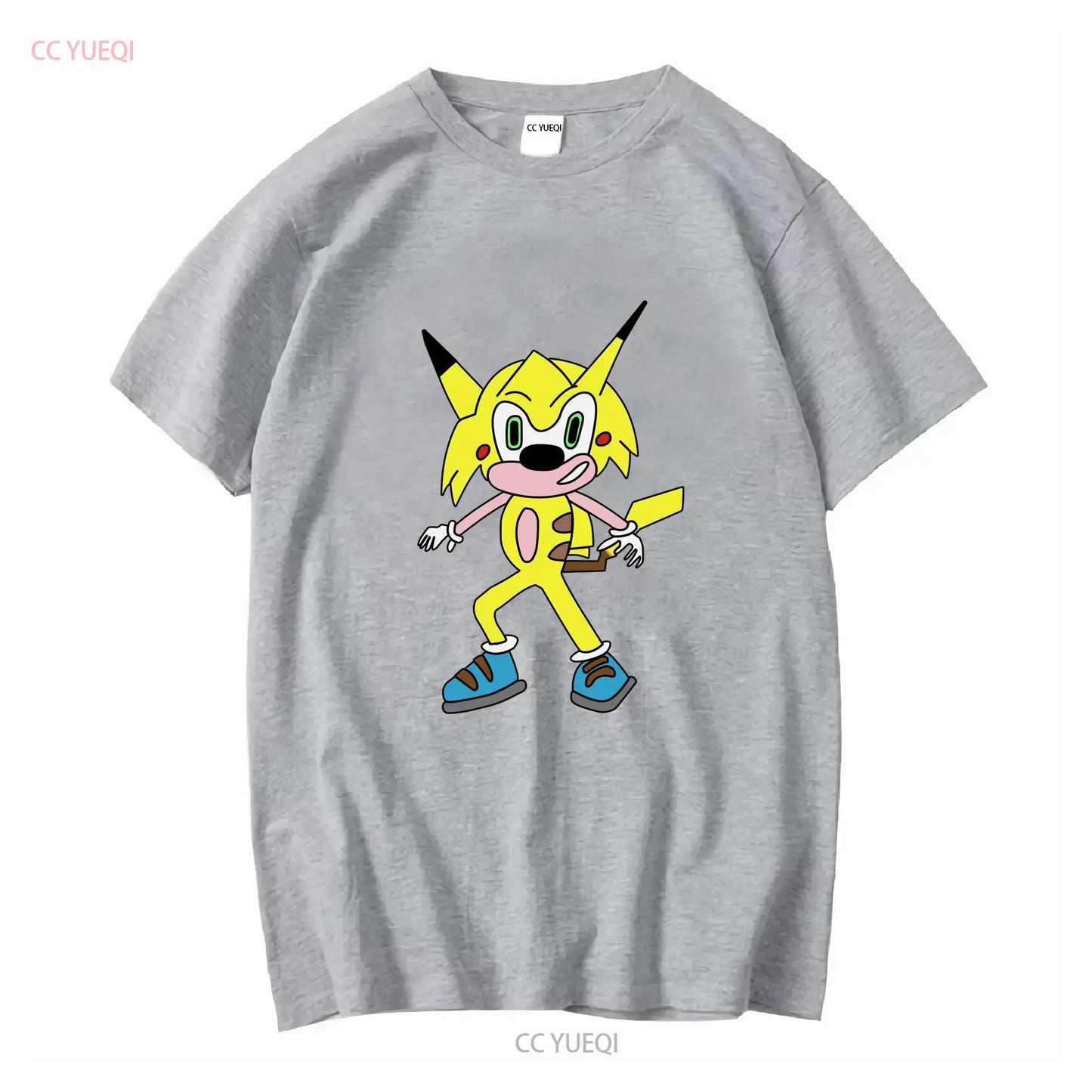 Sonichu Novelty Vintage Cool Long or Short Sleeve T-Shirt Washed Streetwear