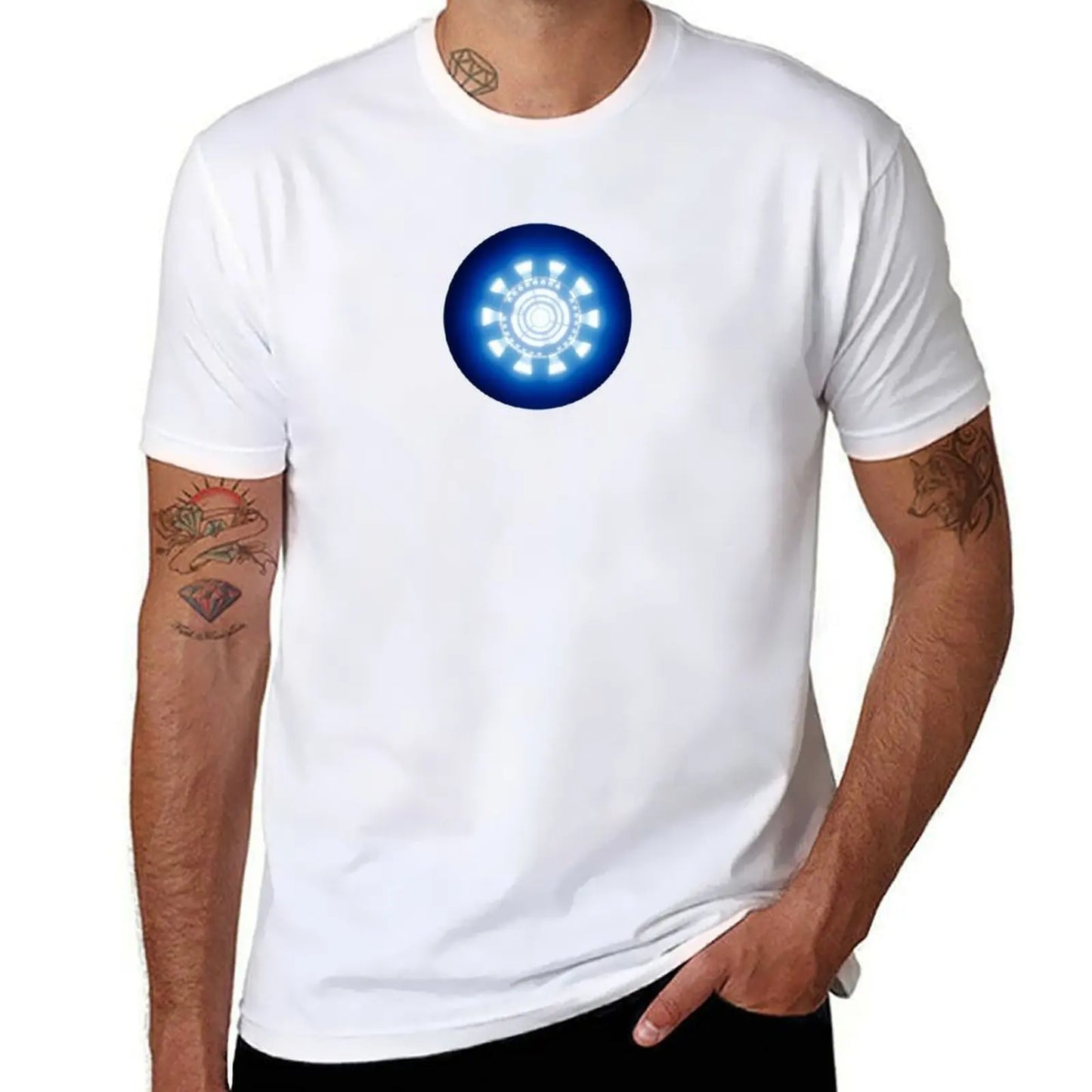 arc reactor T-Shirt for men 100 percent cotton
