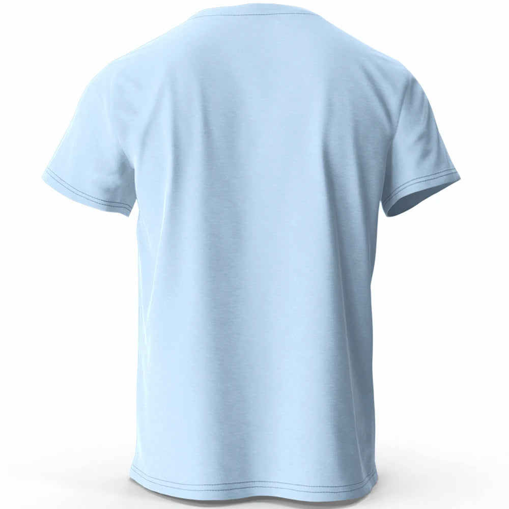 Men's Premium Cotton T-Shirt - Breathable Round Neck Short Sleeve
