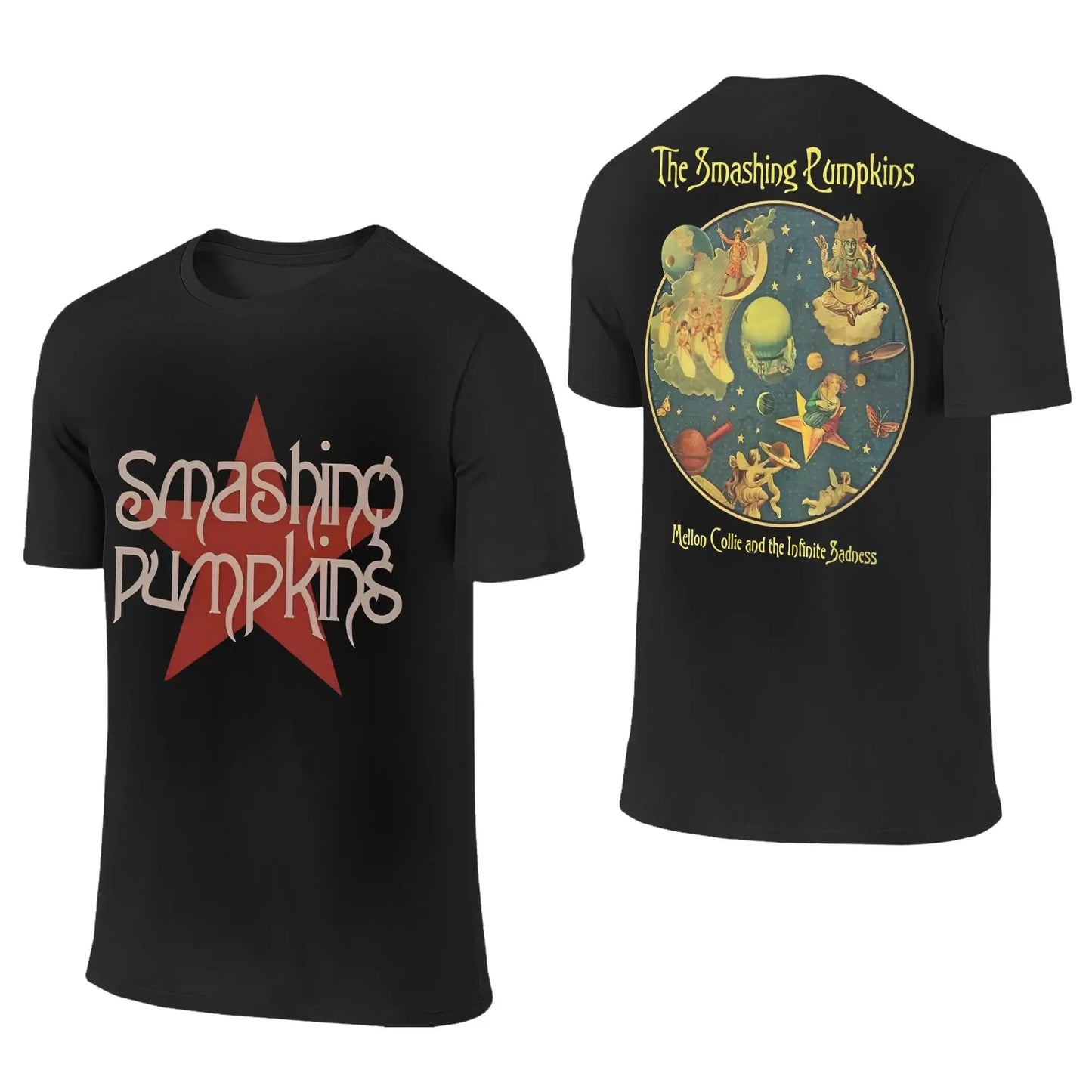 Smashing Pumpkins Band Print T-Shirt - Oversized Rock Music Merch