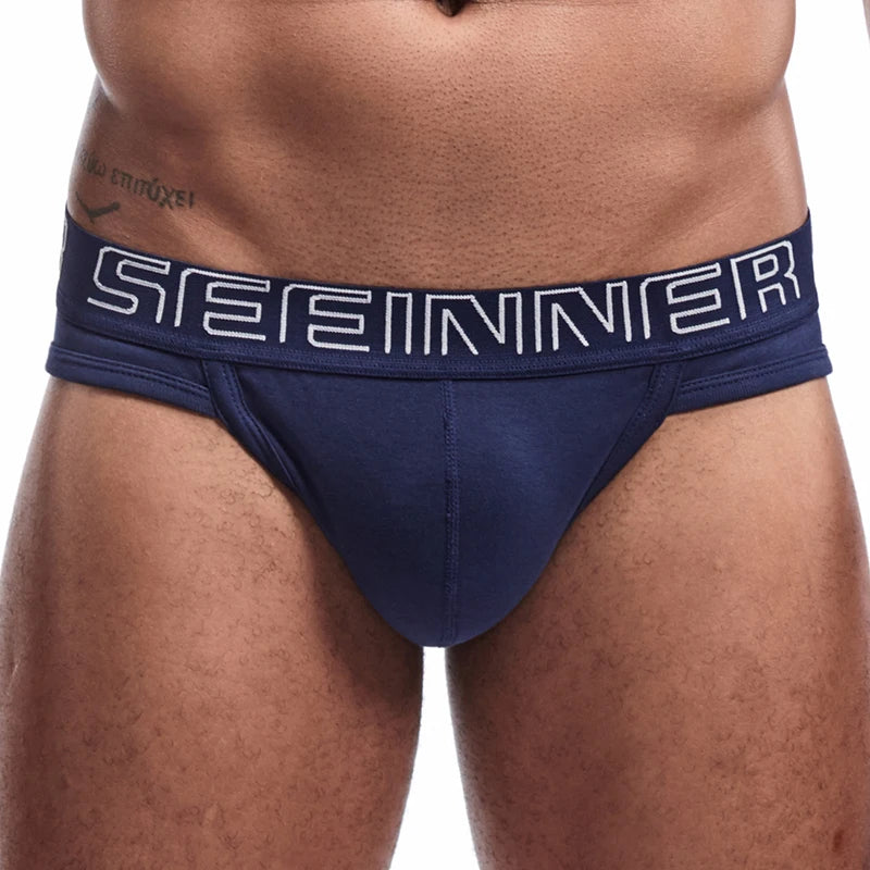 Men's Premium Cotton Briefs with U-Pouch Support
