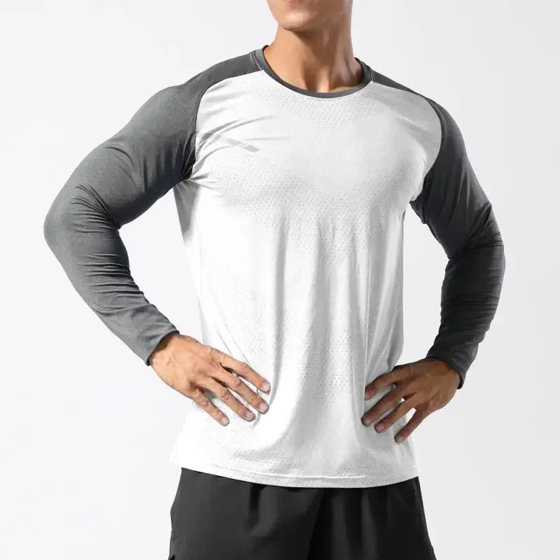 Men's Quick-Dry Performance Long Sleeve Athletic Shirt