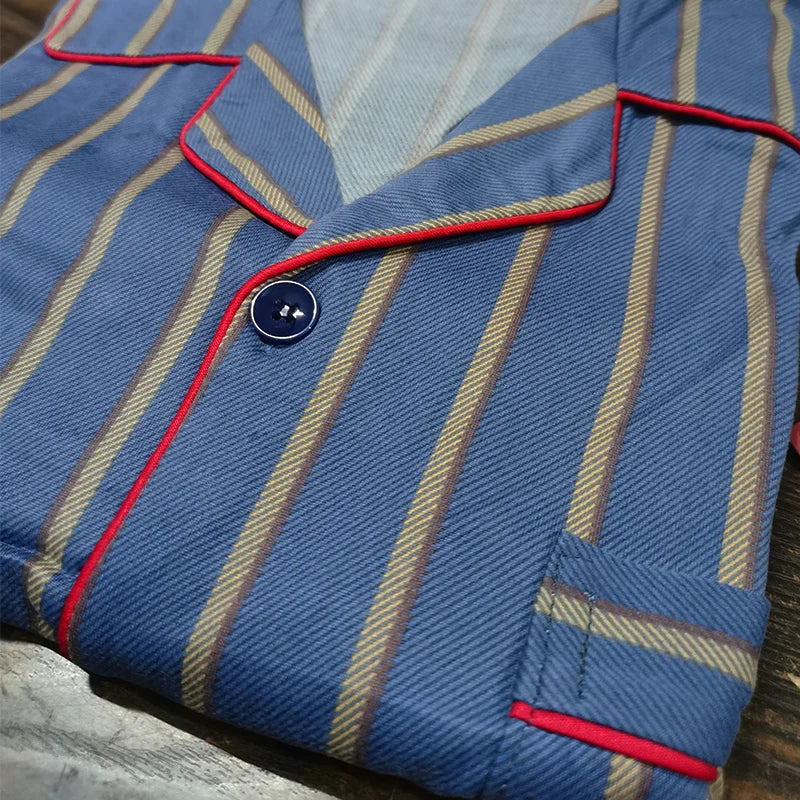 Men's Long-Sleeve Pajama Set - Comfortable Loungewear for All Seasons