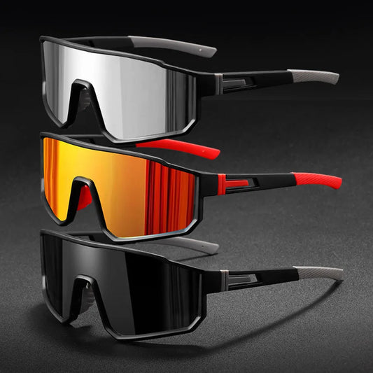 Men's Polarized Cycling Sunglasses - Oversized Sports Eyewear