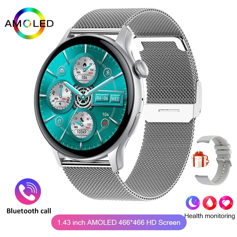 Women's AMOLED Smart Watch with NFC & Bluetooth Call - 1.46" HD Display