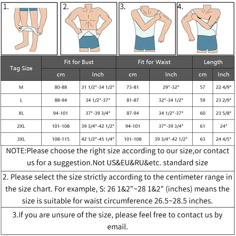 Men's Compression Body Shaper - Chest and Abdomen Slimming Vest