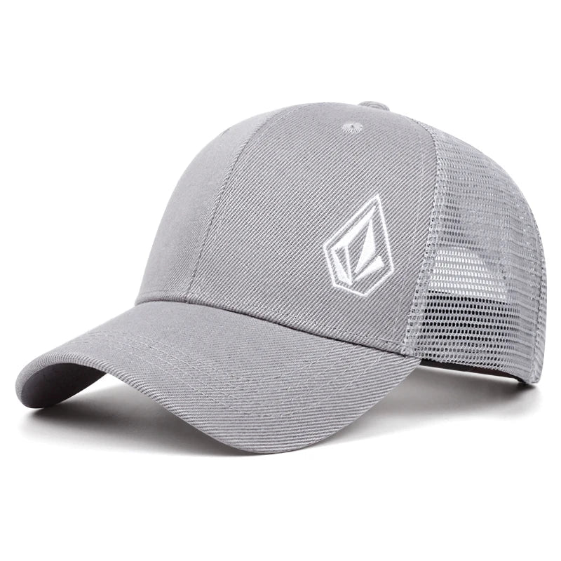 Personalized Minimalist Mesh Hat Diamond Embroidered Streetwear Hat Skateboard Outdoor - Sunshade