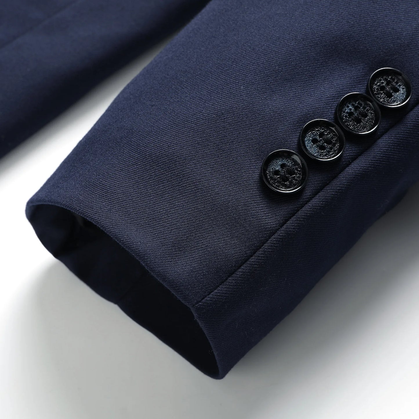 Men's White High-End Suit Two-Piece Suit Four Seasons Business Formal Wear Anti-Wrinkle Non-Stick Wool Suit Workplace Work Cloth