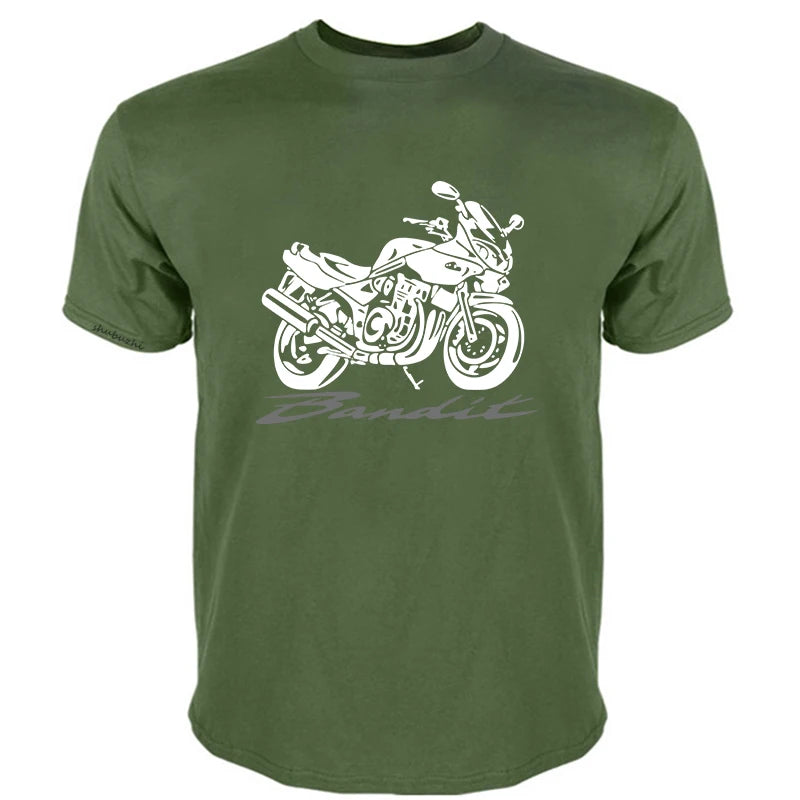 Cotton t-shirt Moto Suz Motorcycle Bandit 600 1200 S Design New Short Sleeve Men Fitness Clothing Male Cross Fit Tops T Shirts