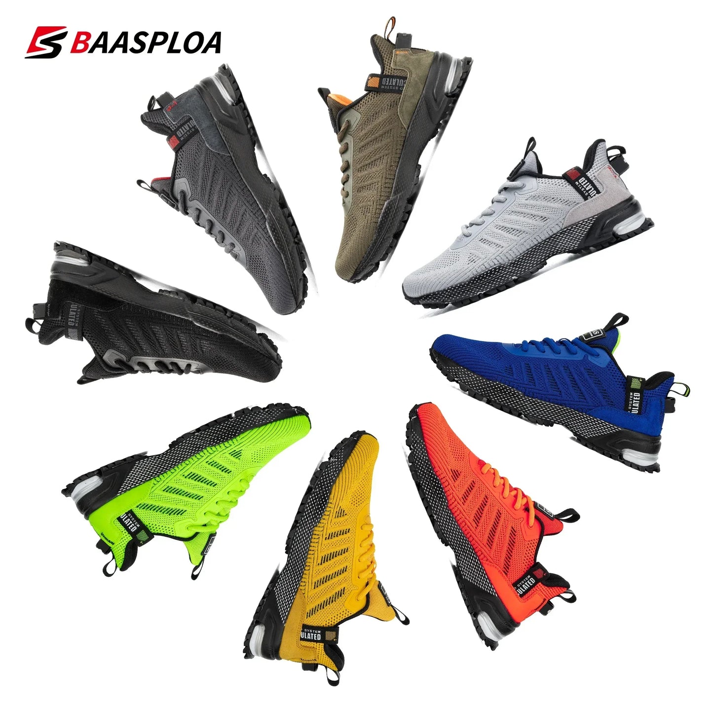Men's Lightweight Breathable Running Shoes - Non-Slip Athletic Sneakers