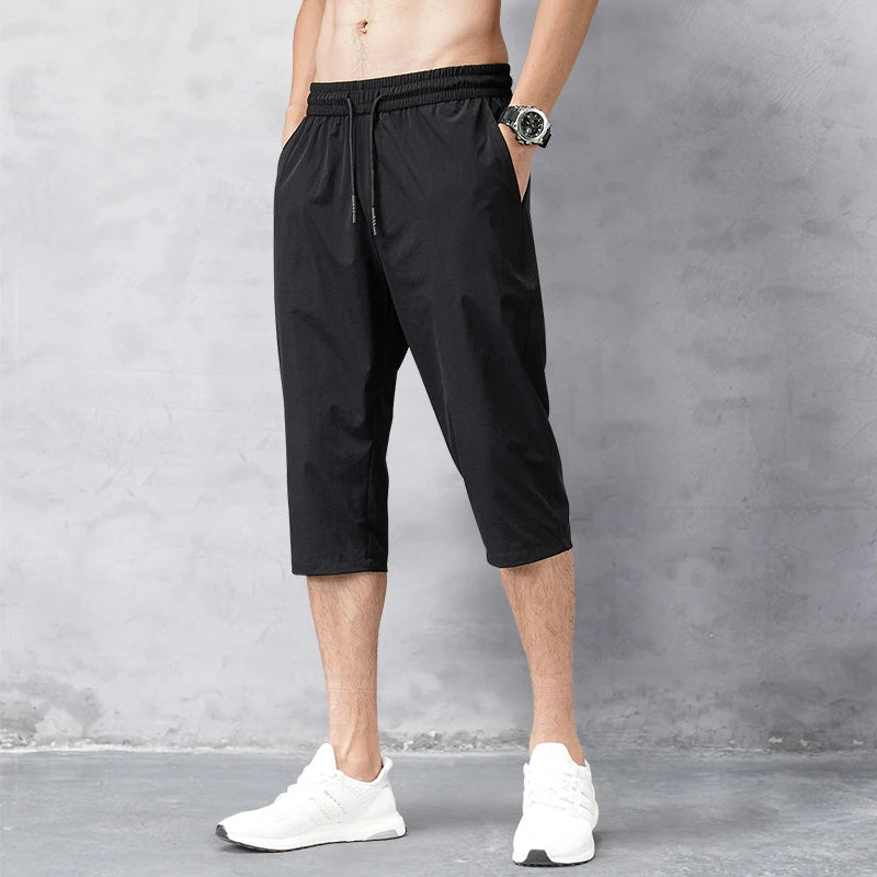 Men's Ice-Feel Breathable Stretch Shorts - Summer Casual Trousers