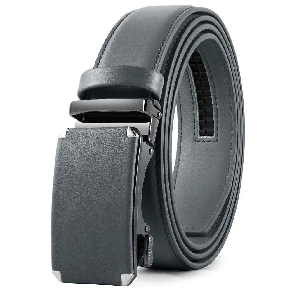 Men's Automatic Buckle Genuine Leather Belt