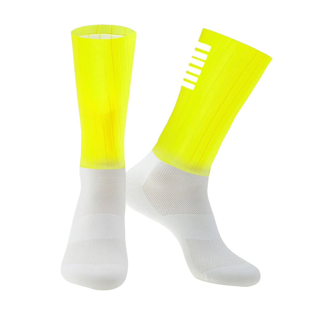 YKYWBIKE Anti-Slip Aero Cycling Socks - Men's Performance Bike Socks