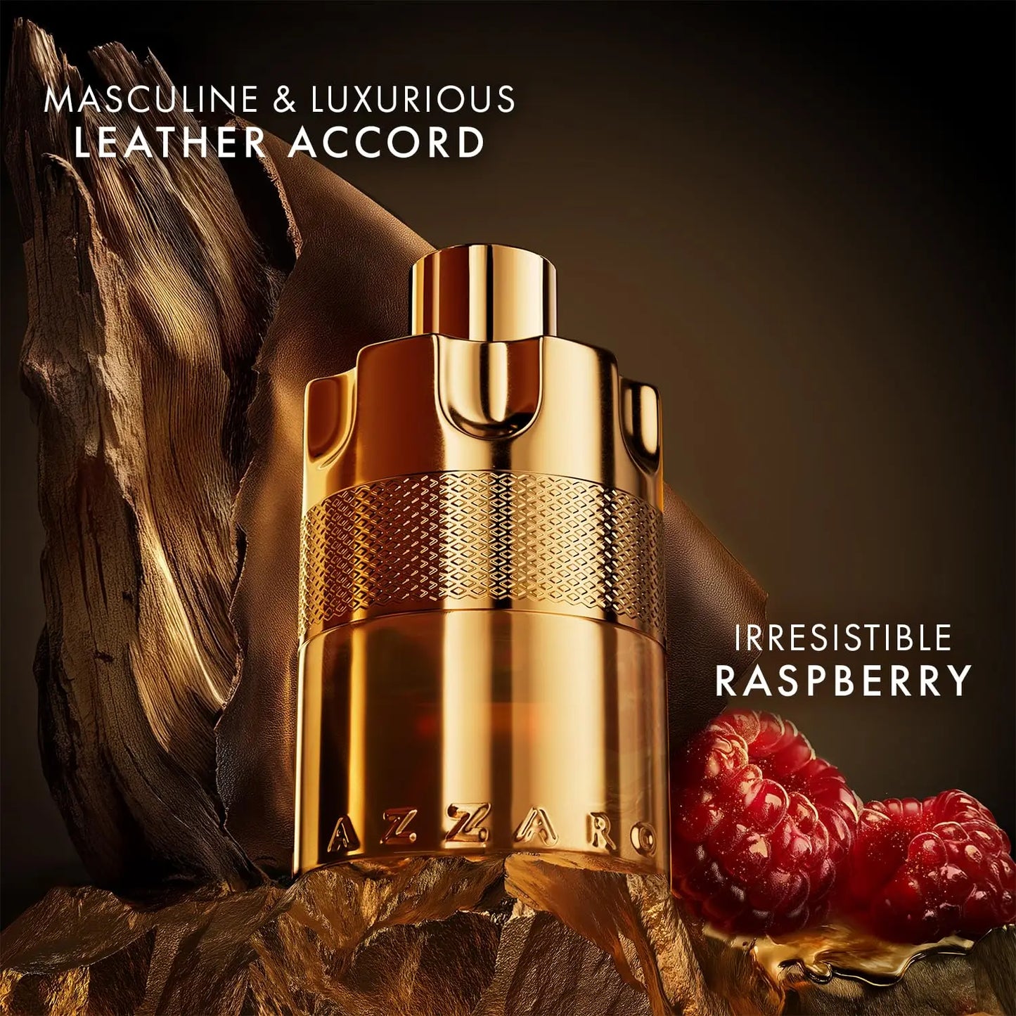 Azzaro Forever Wanted Elixir Mens Cologne With Notes of Raspberry Cardamom and Leather Accord