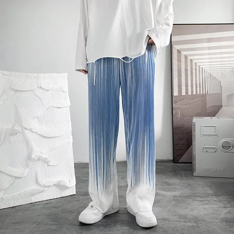 Men's Wide Leg Casual Pants - Vintage Streetwear Style