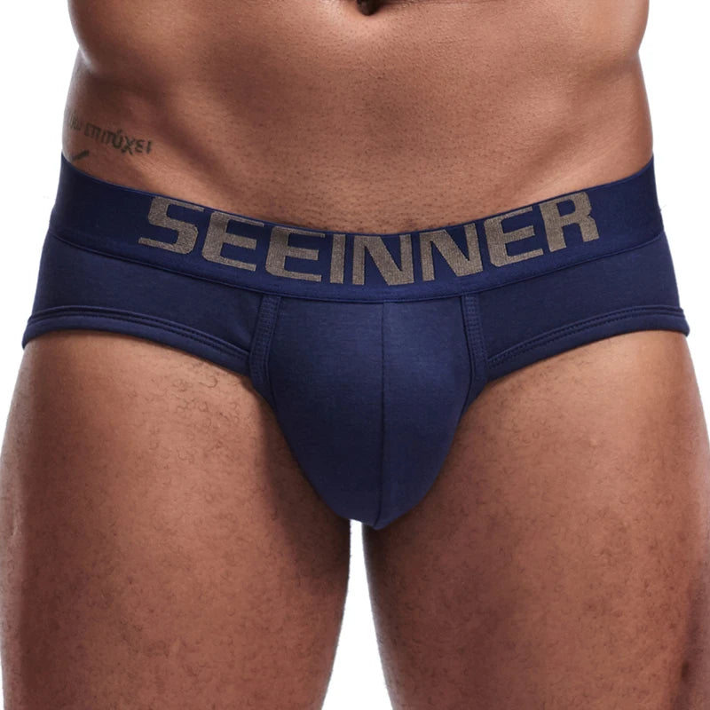 Men's Premium Cotton Briefs with U-Pouch Support
