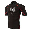 Men's Spider-Print Compression Shirt - Performance Athletic Base Layer