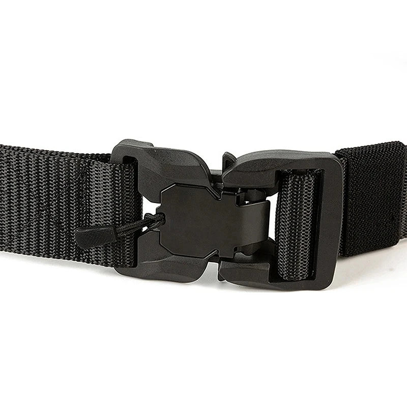 Premium Tactical Belt with Quick-Release Magnetic Buckle - Unisex Nylon Sports Belt