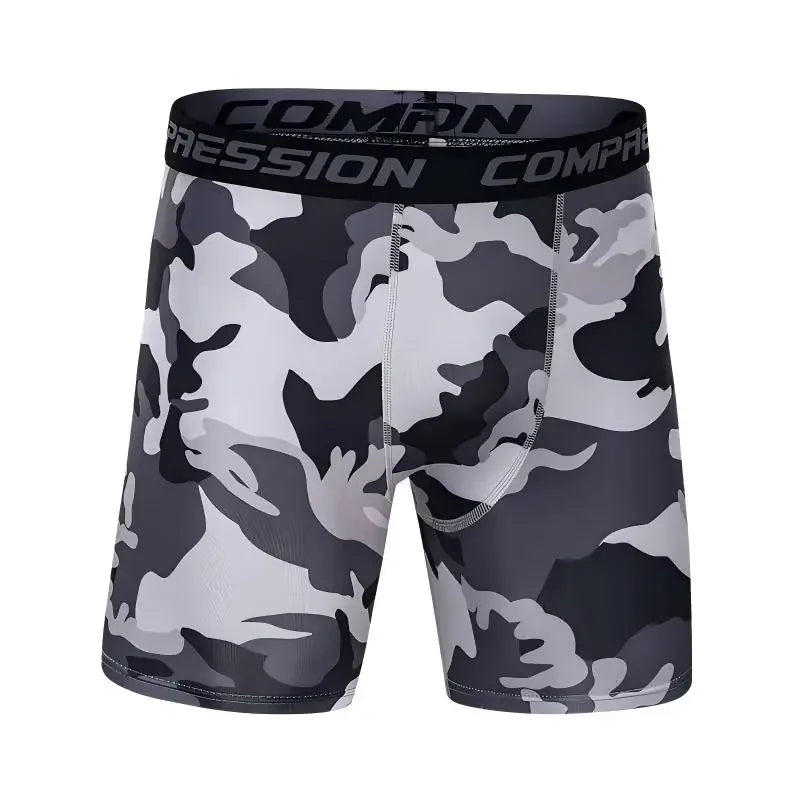 Men's Compression Running Shorts - Quick Dry Athletic Performance Tights