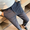 Men Business Casual Slim Formal Suit Pants