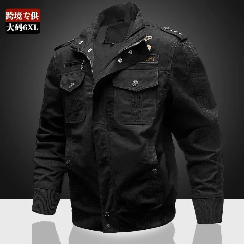 Men's Motorcycle Jacket Special Forces - Breathable Tactical Denim With Multi Pocket Design For Spring Autumn