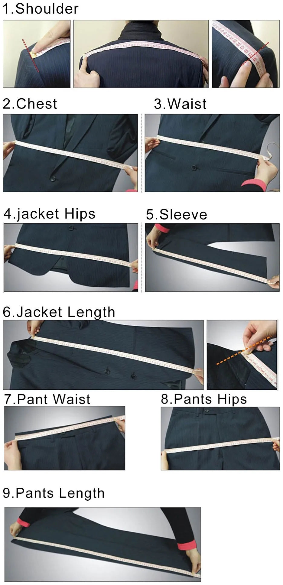 Blue Tuxedo Slim Dark Blue Wedding Business Tailor-Made Suit for Men