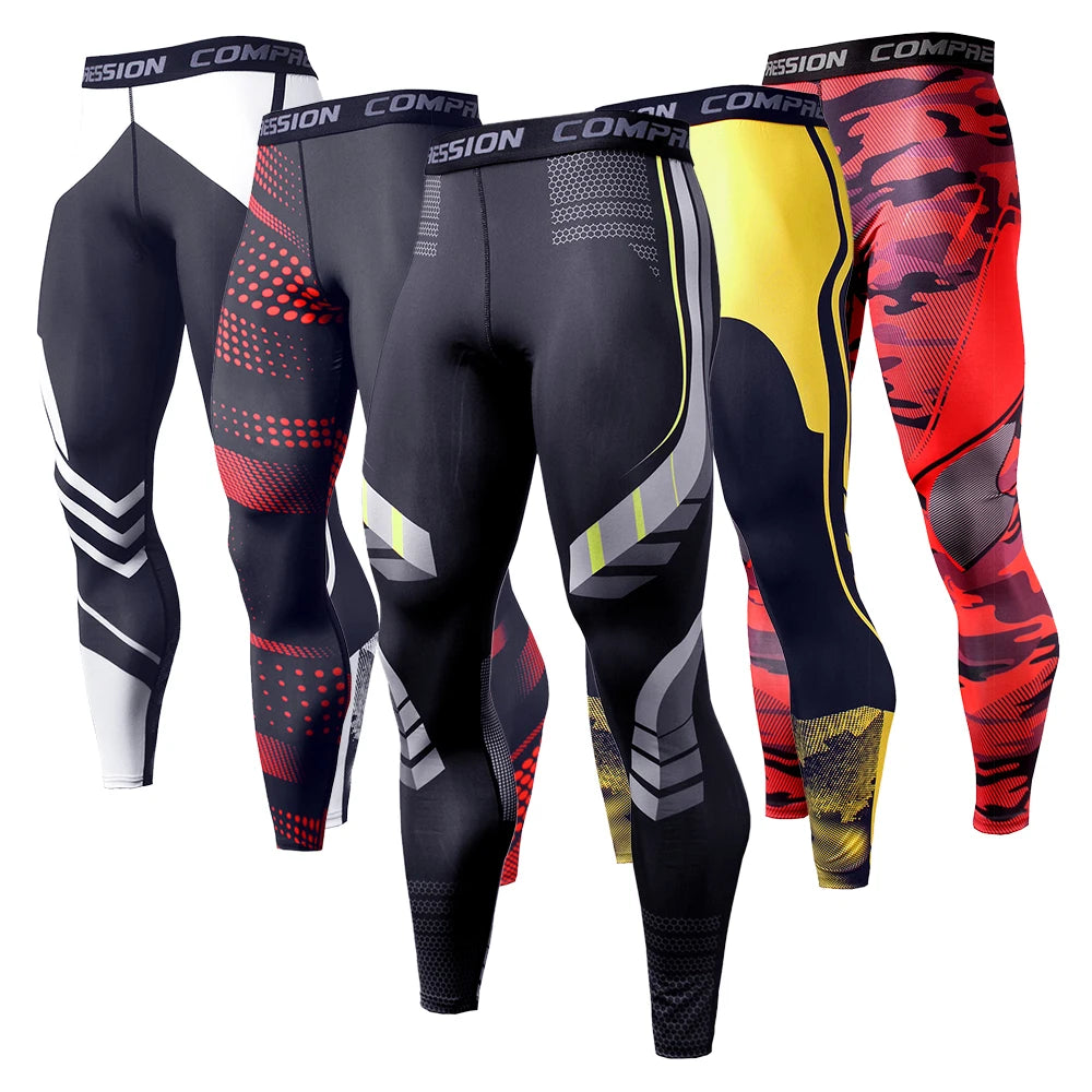 Men's Compression Leggings - Quick Dry Performance Tights