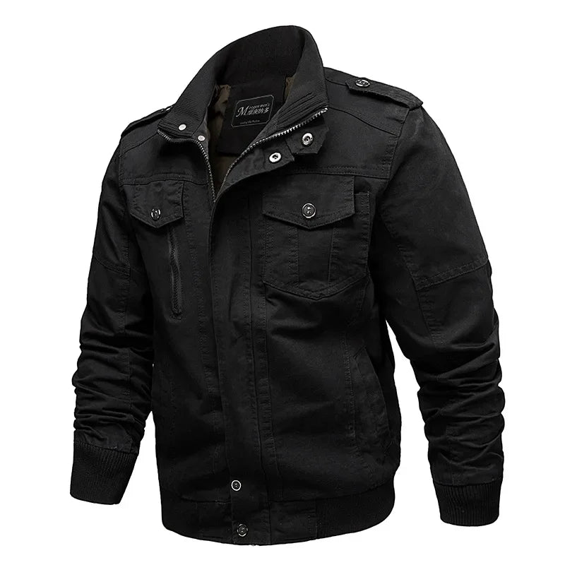 Men's Motorcycle Jacket Special Forces - Breathable Tactical Denim With Multi Pocket Design For Spring Autumn