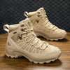 Men's Waterproof Combat Boots - Breathable Outdoor Leather Boots