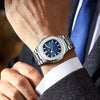 Square Luxury Men's Watch - Waterproof Stainless Steel Quartz Timepiece