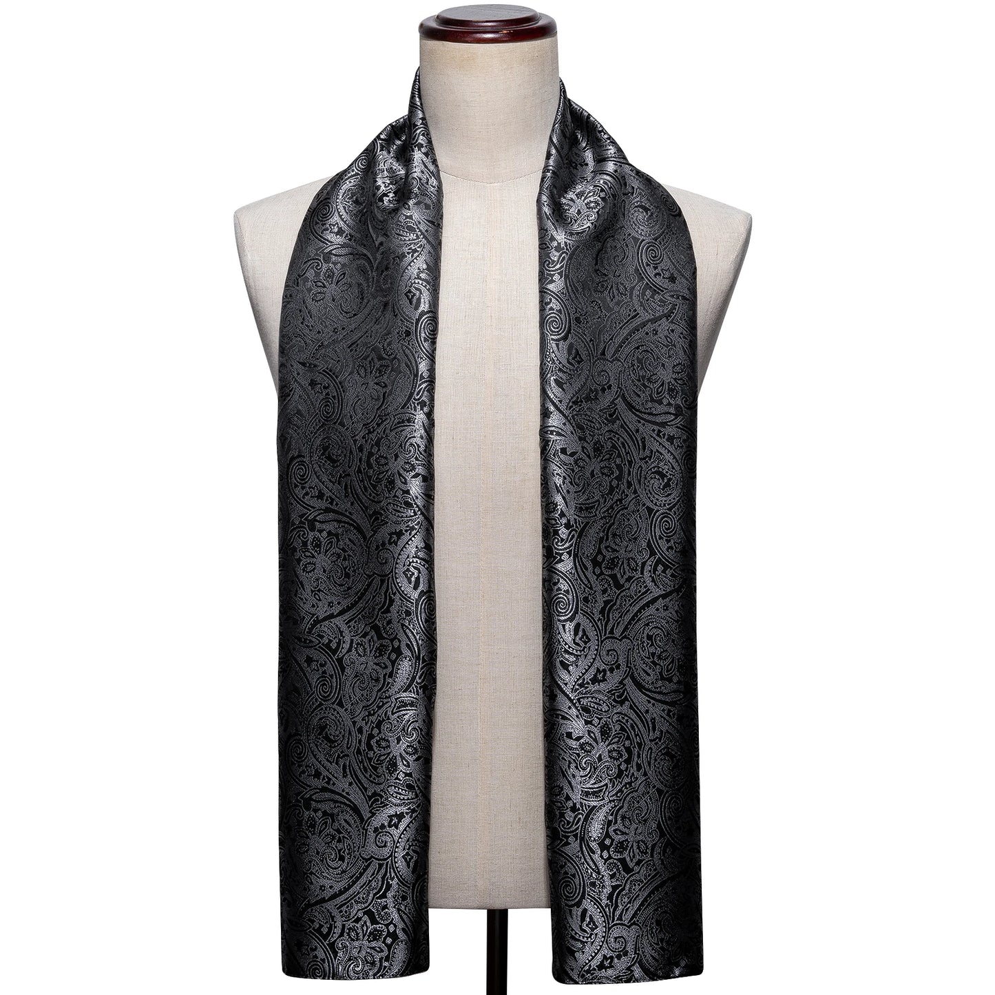 New Fashion Men Scarf Green Jacquard Paisley Silk Scarf Autumn Winter Casual Business Suit Shirt Scarf 160*50cm Barry.Wang