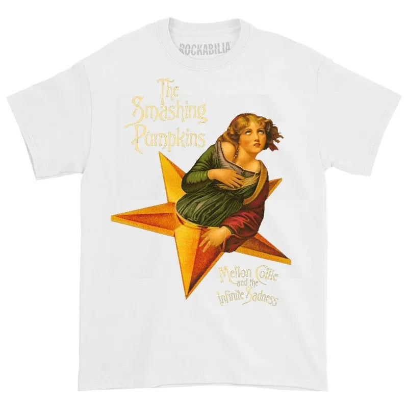 Smashing Pumpkins Band Print T-Shirt - Oversized Rock Music Merch