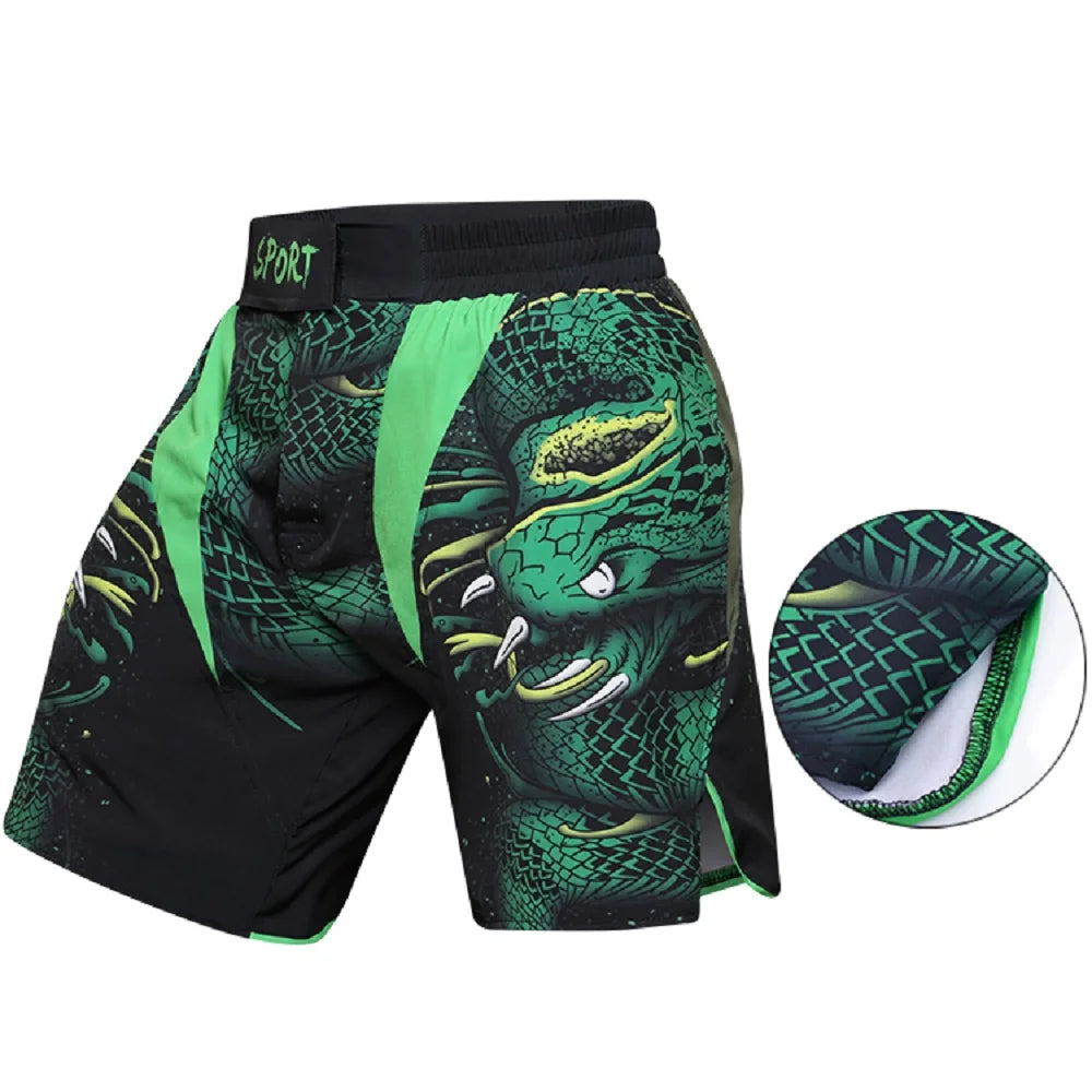 Men's MMA Training Shorts - Professional Grappling & Kickboxing Fight Shorts