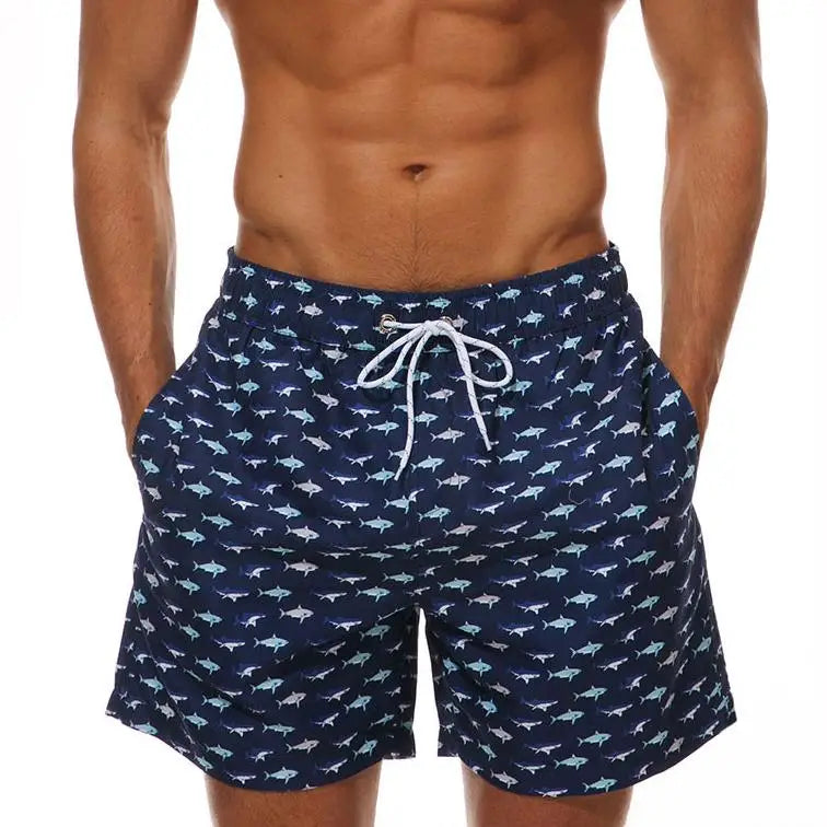 Men's Quick-Dry Beach Shorts with Mesh Lining - Datifer Swimwear