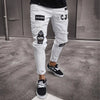 Men's Distressed Stretch Denim Jeans - Slim Fit Casual Pants