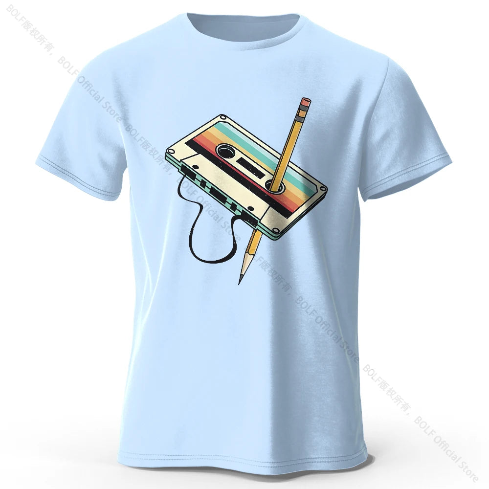 Men's Premium Cotton T-Shirt - Breathable Round Neck Short Sleeve