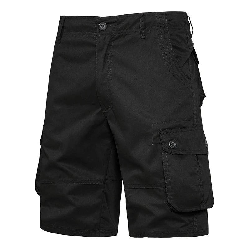 Men's Multi-Pocket Cargo Shorts - Cotton Outdoor & Beach Wear