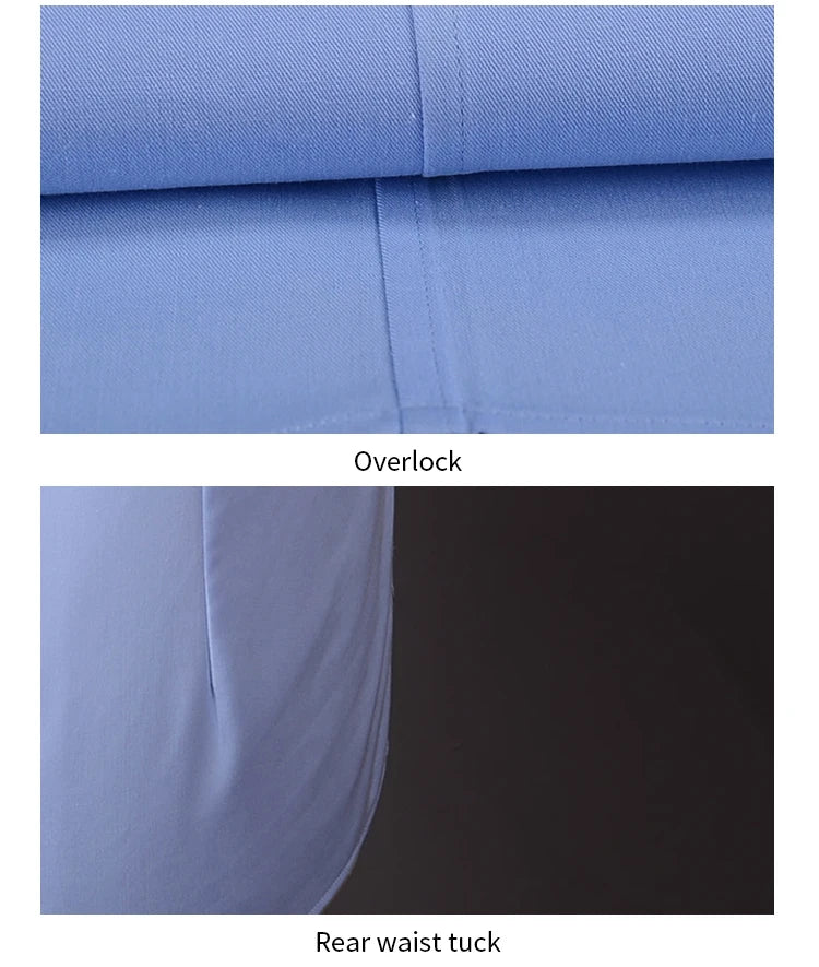 High quality French shirt slim-fit waist work professional official formal men's shirts