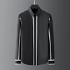 2025 Shirts Men Geometric Webbing Stitching Business Casual Shirt Long Sleeve Formal Dress Shirts Social Party Clothing Camisas