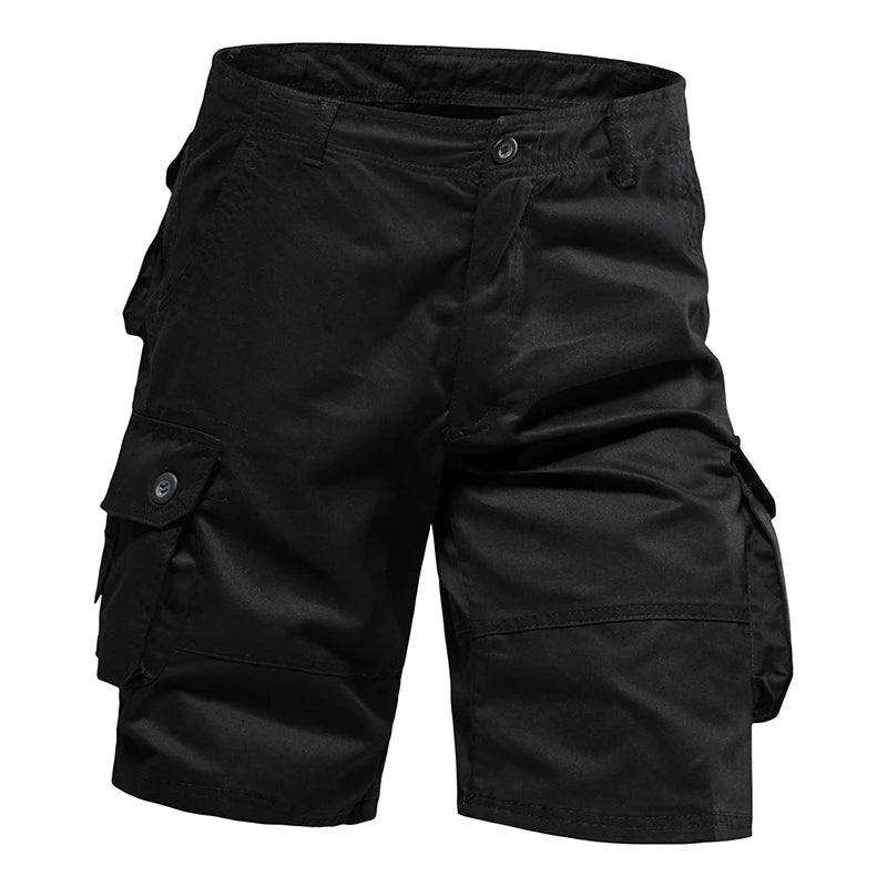 Men's Multi-Pocket Cargo Shorts - Cotton Outdoor & Beach Wear