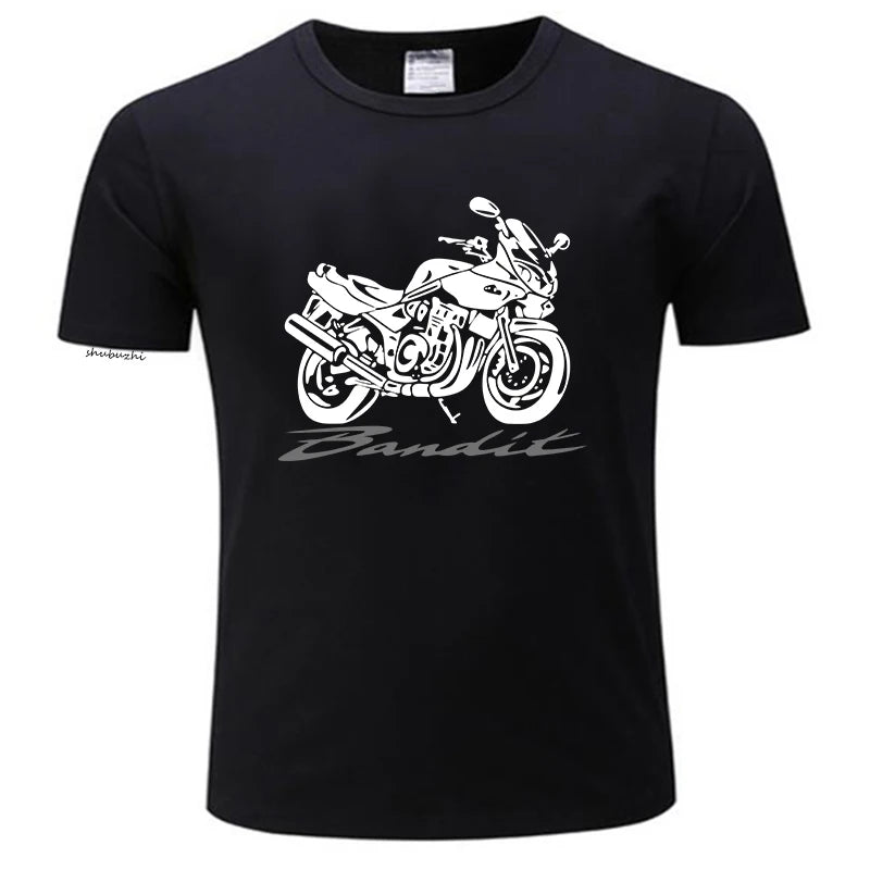 Cotton t-shirt Moto Suz Motorcycle Bandit 600 1200 S Design New Short Sleeve Men Fitness Clothing Male Cross Fit Tops T Shirts