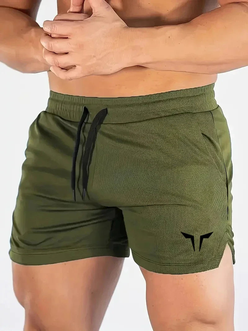Men's Performance Athletic Shorts - Quick-Dry Breathable Gym & Running Wear