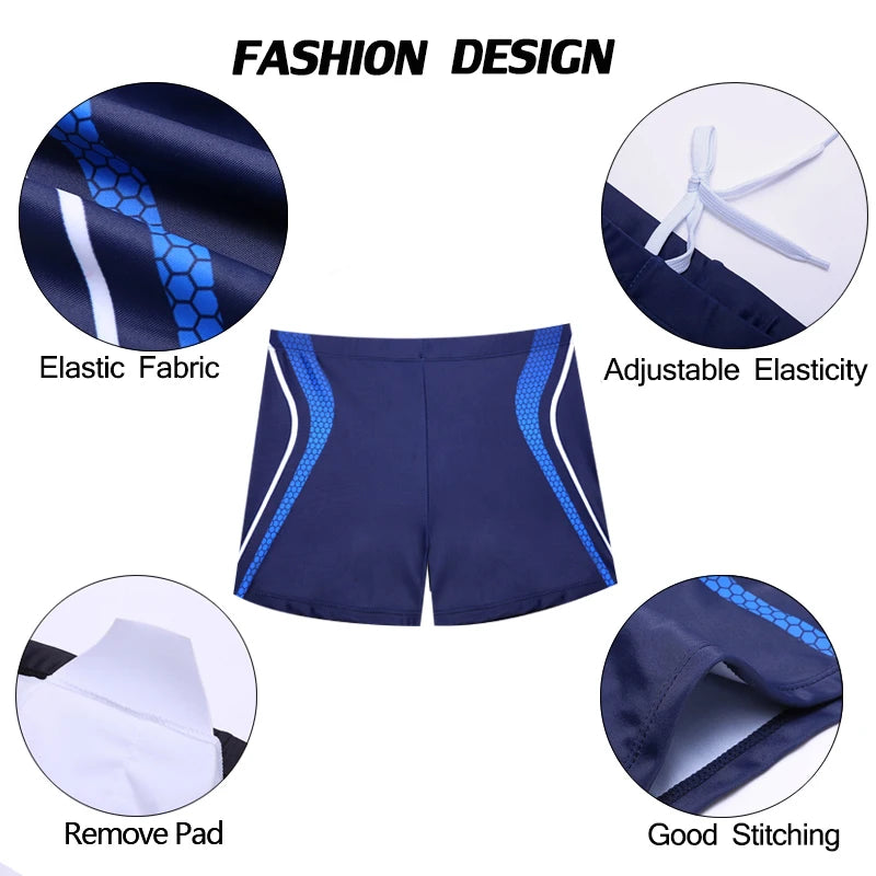Men's Quick-Dry Swimming Trunks with Pad - ESCATCH EY-013