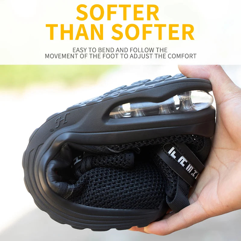 Professional Steel Toe Safety Shoes - Puncture-Proof Work Footwear