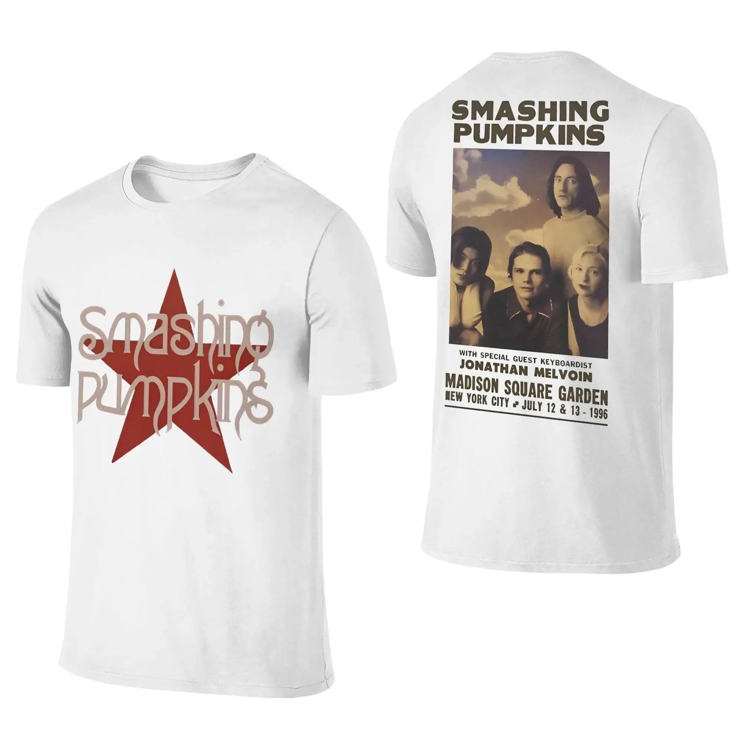 Smashing Pumpkins Band Print T-Shirt - Oversized Rock Music Merch