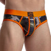 JOCKMAIL Men's Low-Rise Mesh Briefs - Breathable Nylon Camouflage Underwear