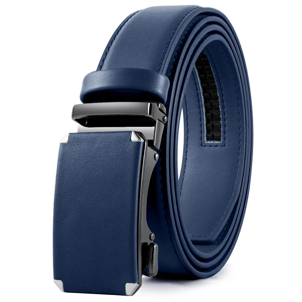 Men's Automatic Buckle Genuine Leather Belt