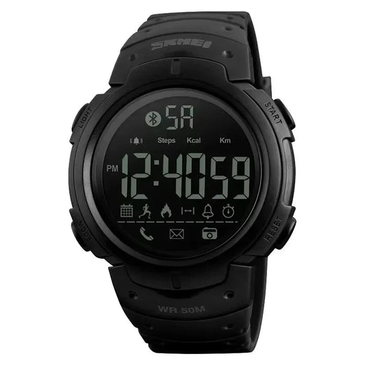 SKMEI 1301 Men's Smart Digital Watch - 5 Bar Waterproof Bluetooth Fitness Tracker