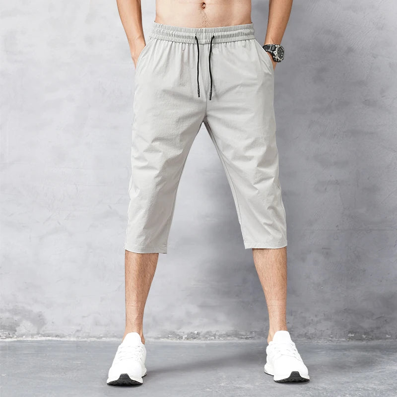 Men's Ice-Feel Breathable Stretch Shorts - Summer Casual Trousers