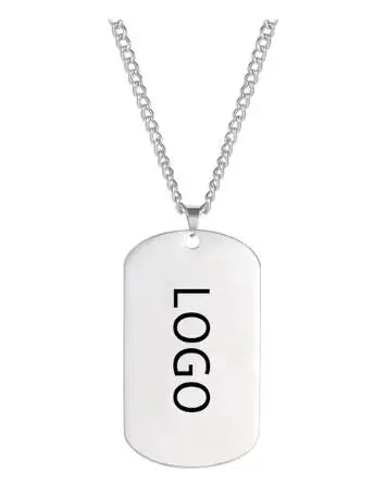 ZHHBEIFYCN Custom Military Army Dog Tag Necklace Stainless Steel Personal Name Chain - Engraved Identity For Soldiers